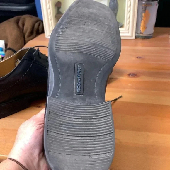 Rockport Men’s Dress Shoe  Black Leather 13W - Picture 8 of 9